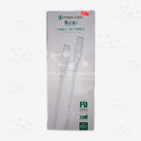 CABLE DE DATOS MINGYI Y-21 1 METRO USB-C A USB-C 20W