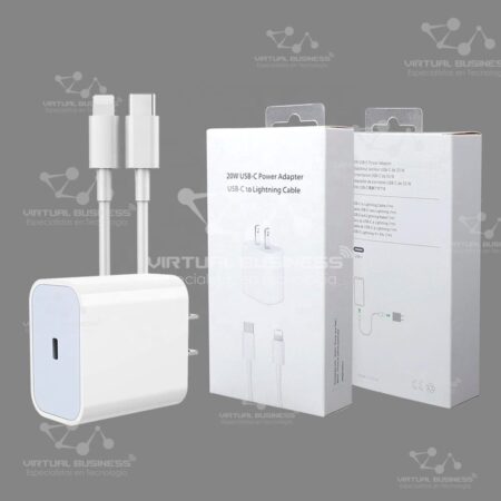 CARGADOR 20W USB-C POWER ADAPTER USB-C TO LIGHTNING CABLE