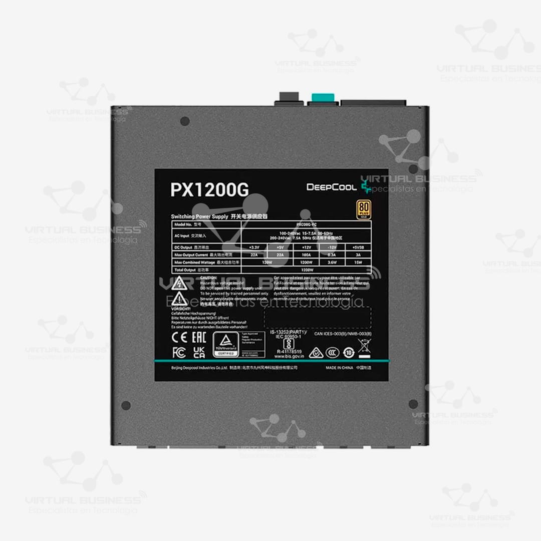 FUENTE DE PODER DEEPCOOL PX1200G 80 PLUS GOLD - Imagen 3