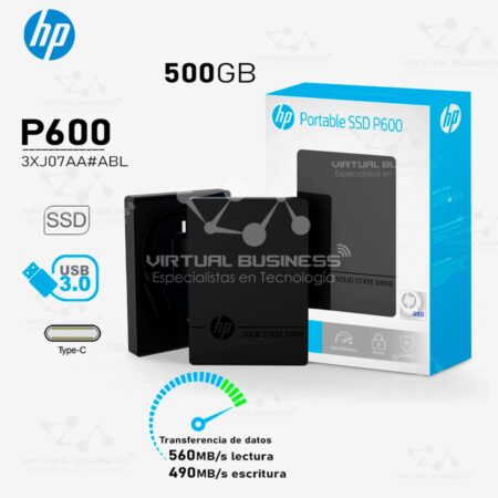 DISCO EXTERNO SSD HP P600 500GB