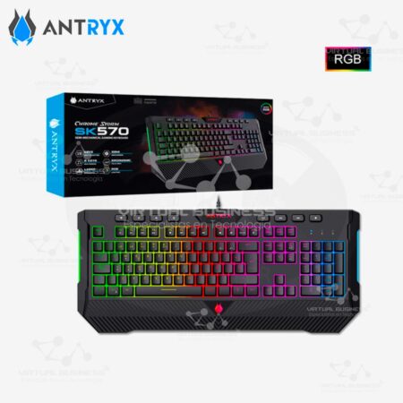 TECLADO GAMER ANTRYX CROMADO STORM SK570