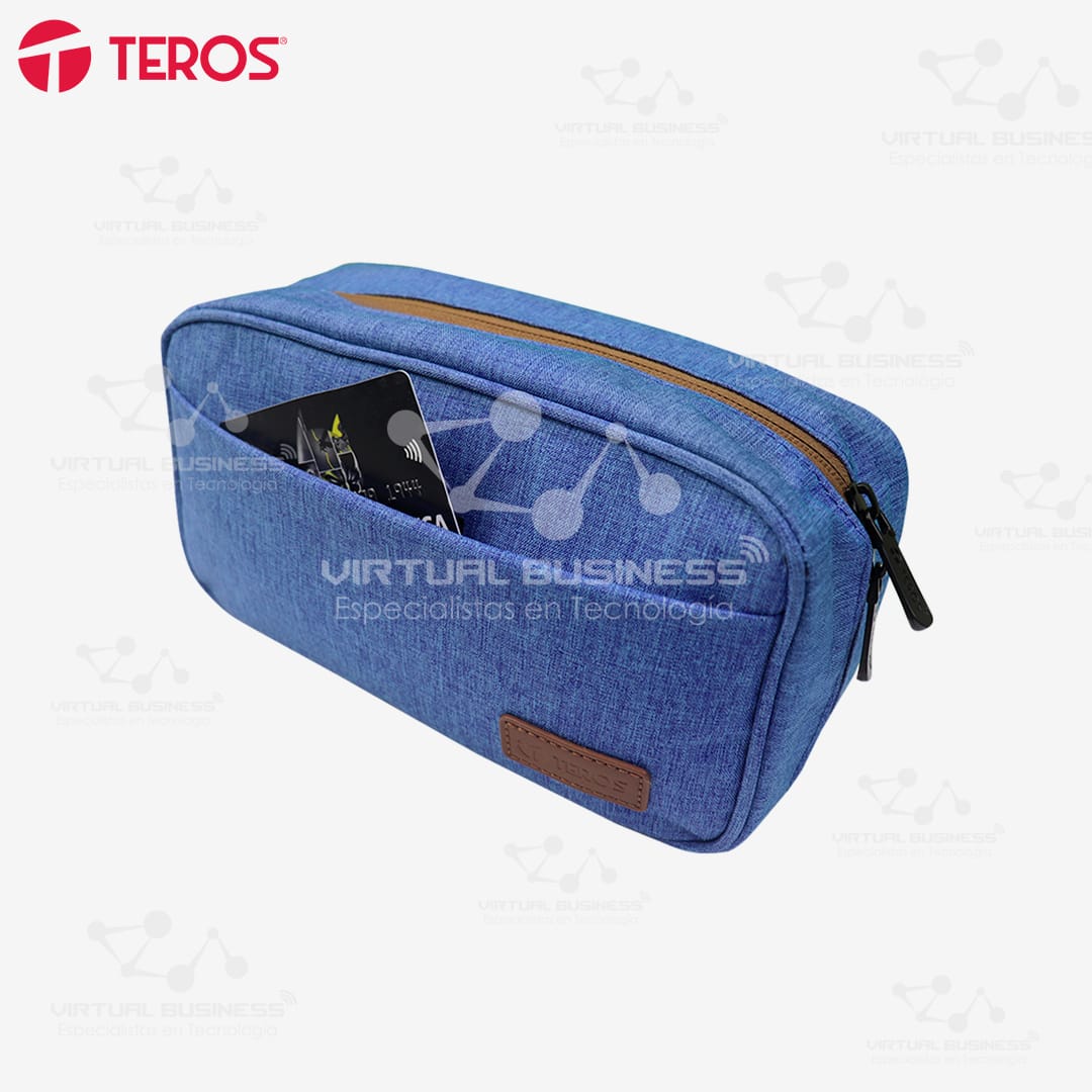CARTUCHERA TEROS TE-ACS9016 AZUL - Imagen 4