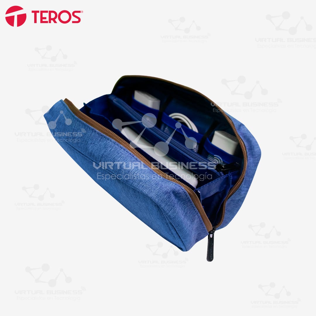 CARTUCHERA TEROS TE-ACS9016 AZUL - Imagen 3