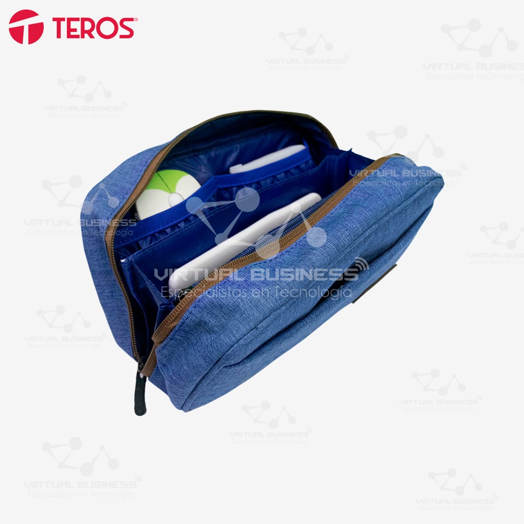 CARTUCHERA TEROS TE-ACS9016 AZUL - Imagen 2