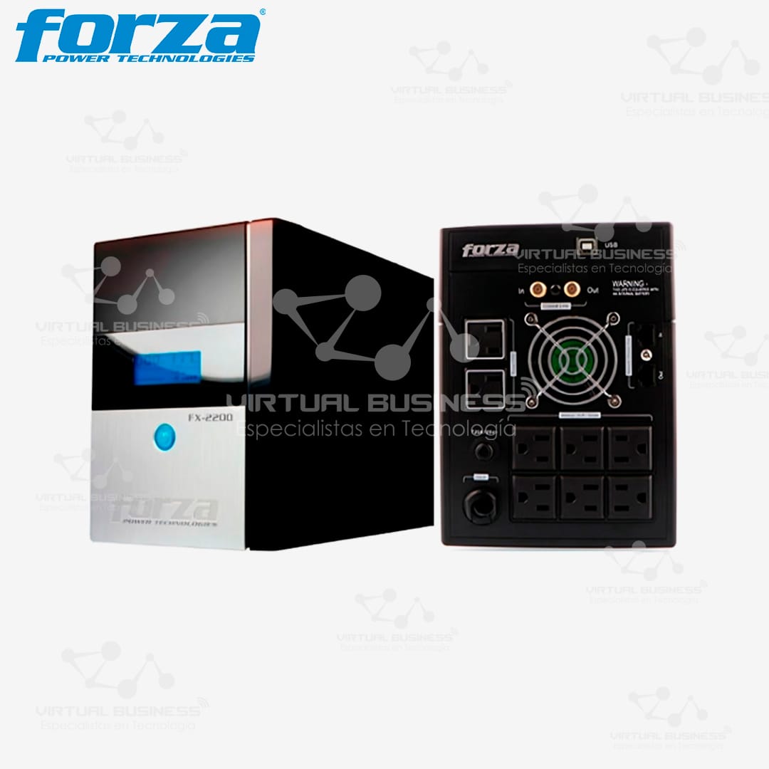 UPS FORZA FX-2200LCD 8 TOMAS 1200W - Imagen 2