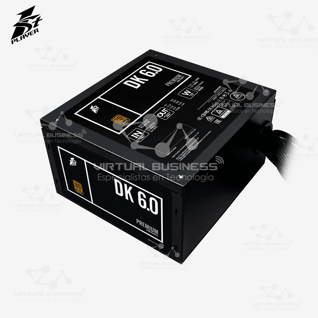 FUENTE DE PODER 1STPLAYER DK PREMIUM 6.0 PS-600AX 600W - Imagen 3