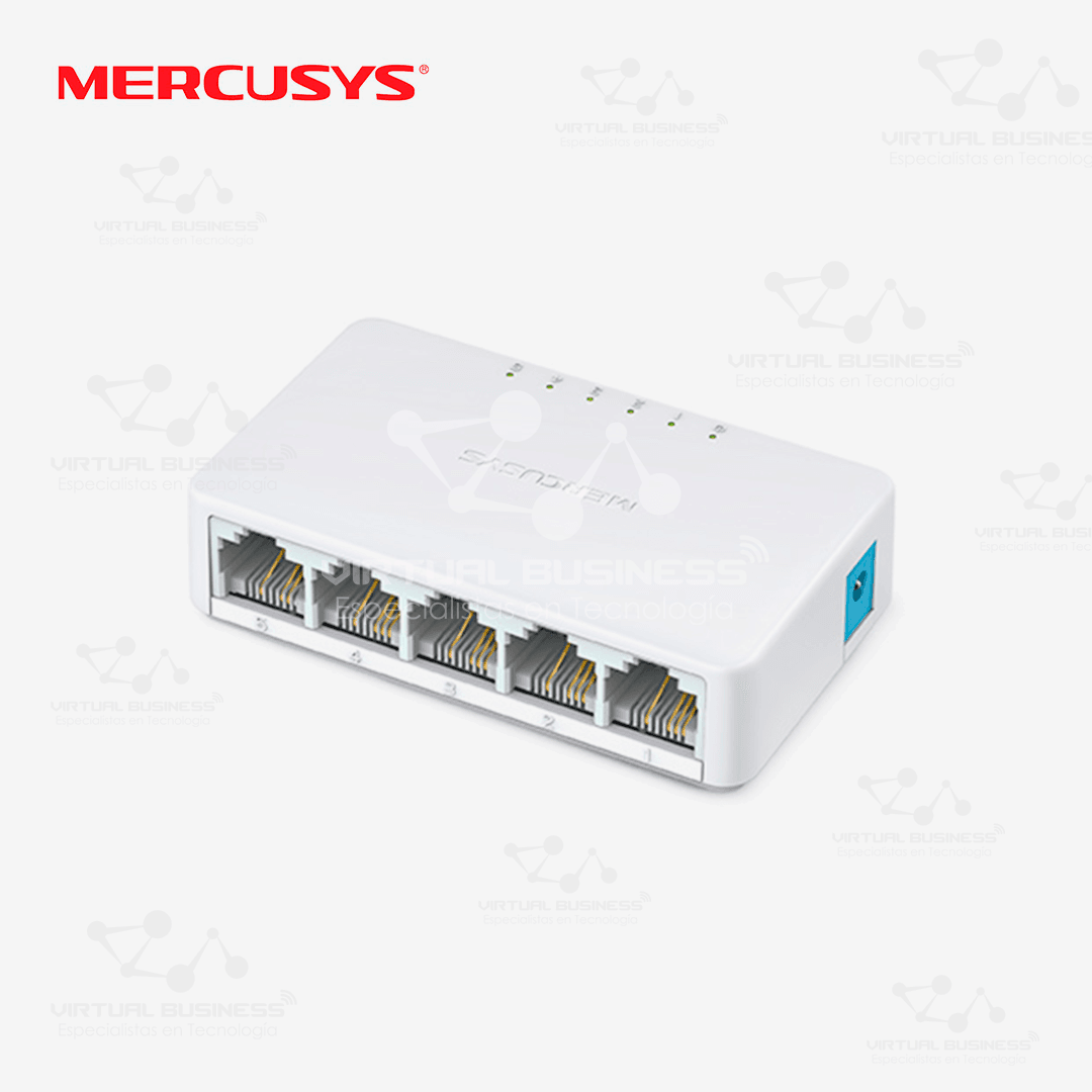 SWITCH DE ESCRITORIO MERCUSYS MS105 5 PUERTOS 10/100Mbps - Imagen 2
