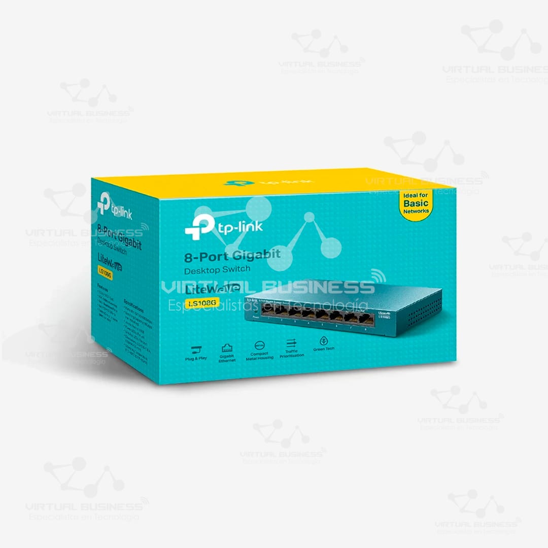 SWITCH TP LINK 8 PUERTOS GIGABIT LS108G LITEWAVE - Imagen 3