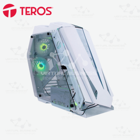CASE GAMER TEROS TE-1316G, MID TOWER, USB 3.0 / USB 2.0, AUDIO, VENTILADOR ARGB, BLANCO