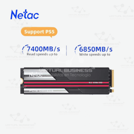 DISCO SOLIDO NETAC 4TB M.2 PCIE4.0X4 NVME 7400MB/S INTERNO DE ESTADO SÓLIDO PARA PS5 DESKTOP NV7000