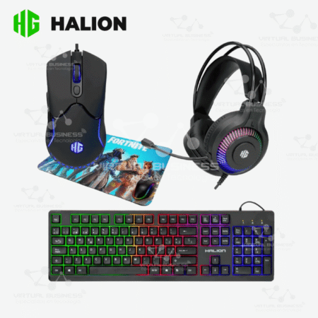 KIT GAMER HALION 4 EN 1 HA-K430C LOTUS -AUDIFONO+TECLADO+MOUSE+PAD