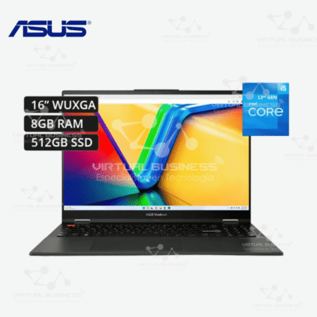 LAPTOP ASUS CORE I5-1335U VIVOBOOK S16 FLIP TP3604VA (TP3604VA-WS51T) PANTALLA 16" WUXGA, RAM 8GB, SSD 512GB, TACTIL