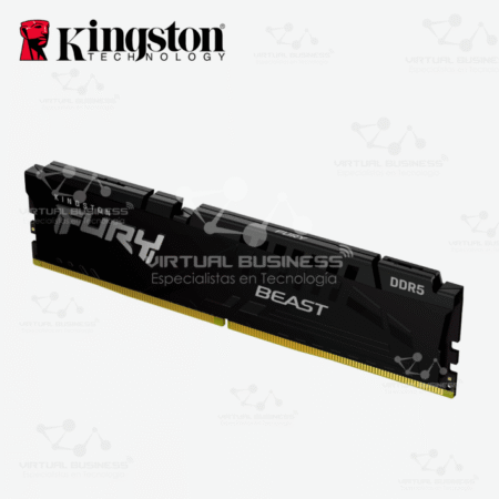 MEMORIA RAM KINGSTON FURY BEAST 8GB DDR5-5600MT/S, PC5-44800, CL40, 1.25V, 288-PIN, NON-ECC