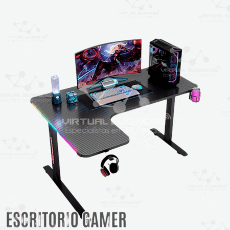MESA GAMER D2204 (160CM) BLACK