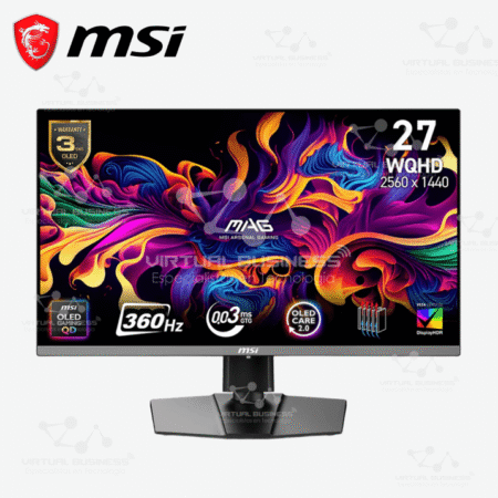MONITOR PLANO GAMING MSI MAG 271QPX QD-OLED 26.5"/QD-OLED/360HZ/HDMI X2/DP X1/USB-C X1