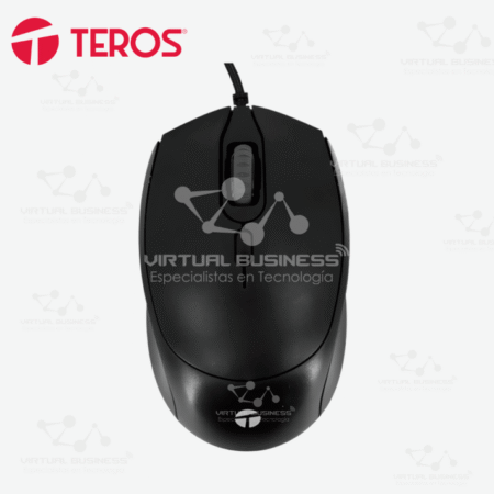MOUSE ÓPTICO TEROS TE-1222S, 800-1200-1600 DPI, USB, 4 BOTONES
