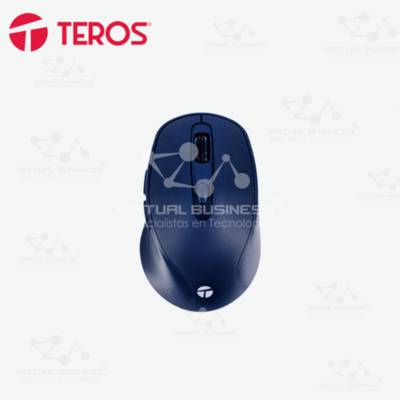 MOUSE INALÁMBRICO TEROS TE-1235S, 2.4GHZ, 6 BOTONES, USB, COLOR AZUL