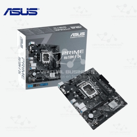 PLACA MADRE ASUS PRIME H610M-F D4 R2.0, CHIPSET INTEL H610, LGA1700, MICRO-ATX