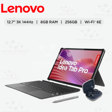 TABLET LENOVO IDEA TAB PRO 8GB RAM 256GB 12.7" WIFI 6E+ TECLADO + LÁPIZ + AUDÍFONOS