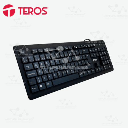 TECLADO LAVABLE TEROS TE-4065N, IPX7, USB, NEGRO