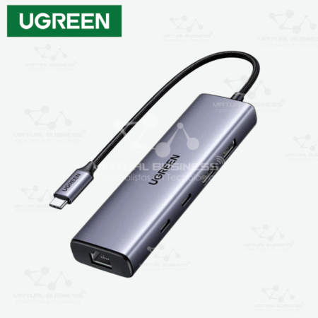 ADAPTADOR HUB DE USB-C A HDMI/USB-A/RJ45/PD - UGREEN | CM512 (15598)