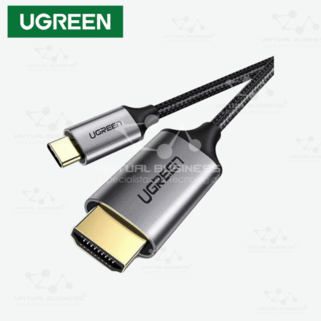 ADAPTADOR UGREEN USB-C MACHO A HDMI MACHO 1.5M GRAY BLACK MM142-50570