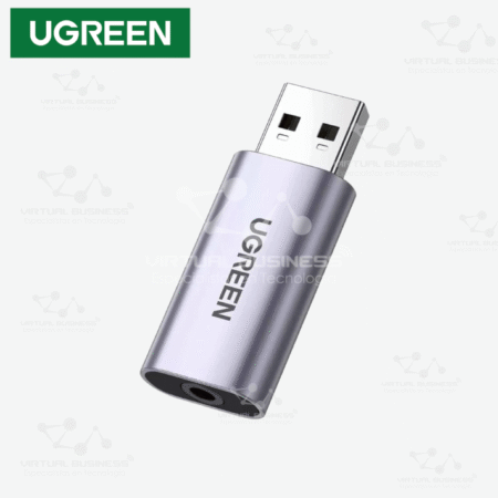 ADAPTADOR USB A AUDIO MINI JACK 35MM UGREEN CM383 GRIS 80864