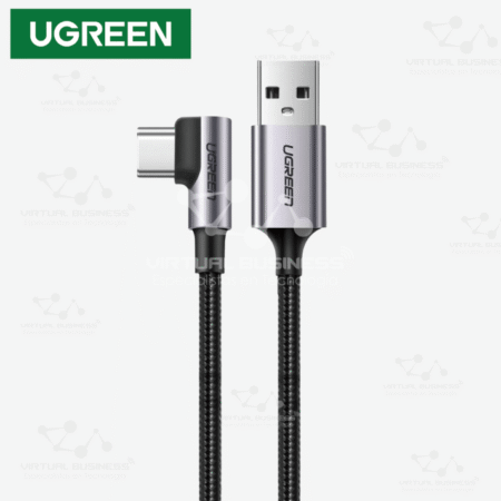 CABLE 2M USB-C UGREEN ÁNGULO 90° 18W CARGA RÁPIDA 3A US284 - 50942