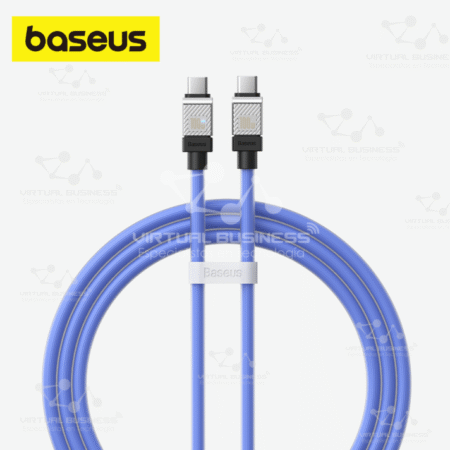 CABLE DE CARGA RÁPIDA TIPO-C A TIPO-C BASEUS COOLPLAY SERIES 100W - 1M AZUL