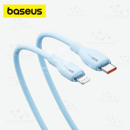 CABLE DE CARGA RÁPIDA TIPO-C A LIGHTNING BASEUS PUDDING SERIES 20W - 1.2M AZUL