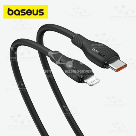 CABLE DE CARGA RÁPIDA TIPO-C A LIGHTNING BASEUS PUDDING SERIES 20W - 1.2M NEGRO
