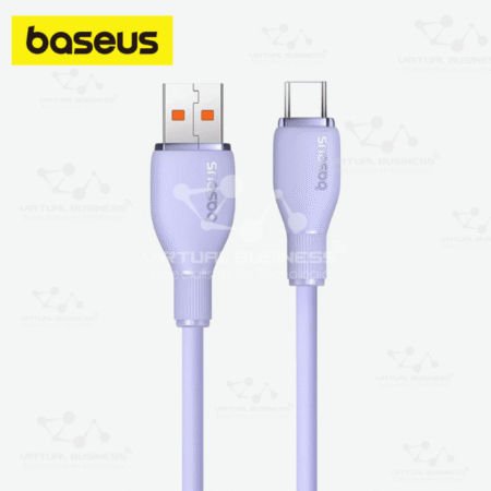 CABLE DE CARGA RÁPIDA USB A TIPO-C BASEUS PUDDING SERIES 100W - 2M NEBULA PURPLE