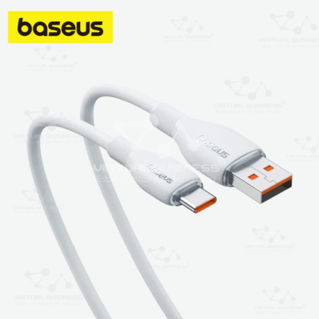 CABLE DE CARGA RÁPIDA USB A TIPO-C BASEUS PUDDING SERIES 100W - 1.2M STELLAR WHITE