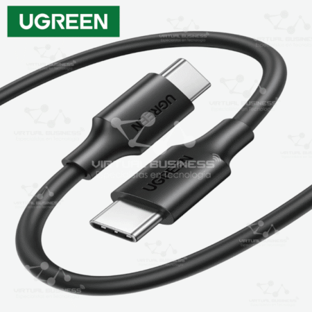 CABLE DE CARGA UGREEN USB-C A USB-C 60W 1M US286 50997 NEGRO