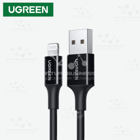 CABLE UGREEN LIGHTNING A USB 2.0 1M US155 80822 NEGRO