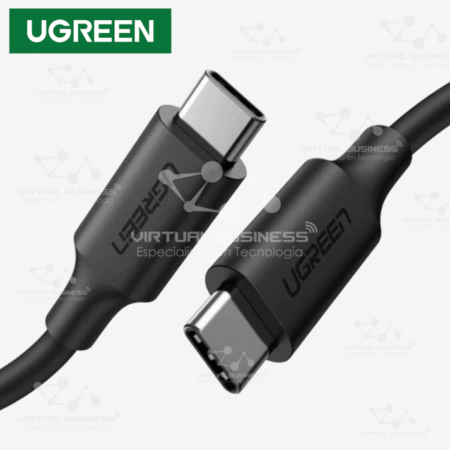 CABLE UGREEN USB 2.0 TYPE-C A TYPE-C 1.5M 60W NEGRO US286 50998