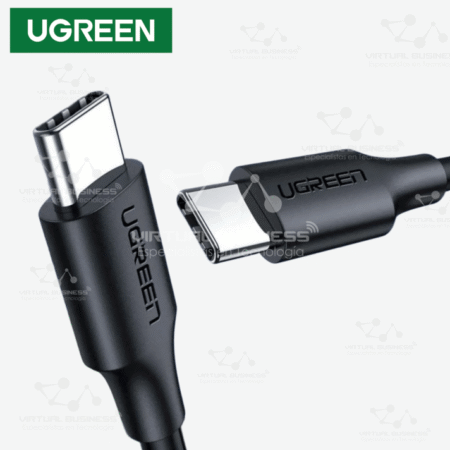 CABLE UGREEN USB-C 2.0 M/M 2M 60W NEGRO US286 10306