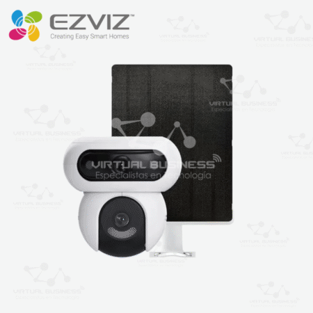 CAMARA DE SEGURIDAD EZVIZ HB90 DUAL 2K, WIFI, 4MP+4MP, DUAL 2K+ CON PANEL SOLAR KIT