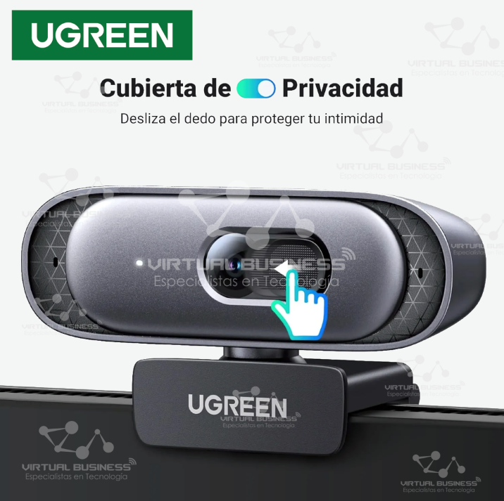 CÁMARA WEB 2K ENFOQUE AUTOMÁTICO MICRÓFONOS DUAL UGREEN CM778 - 35626 - Imagen 2