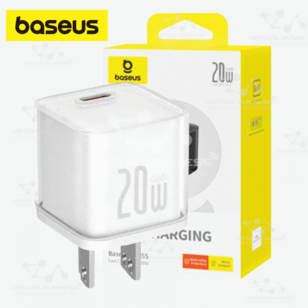 CARGADOR CARGA RÁPIDA TIPO C BASEUS GAN5S 1C 20W BLANCO