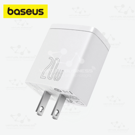 CARGADOR COMPACT BASEUS U+C 20W BLANCO