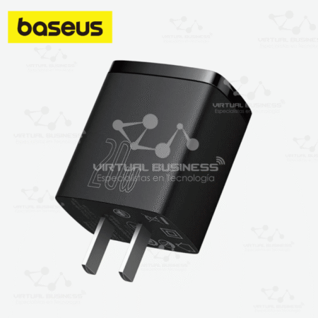 CARGADOR COMPACT BASEUS U+C 20W NEGRO