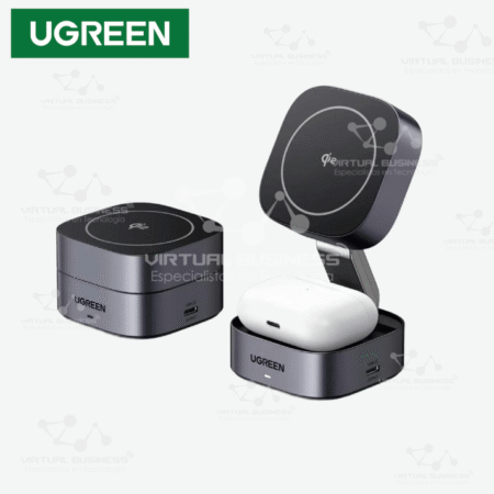 CARGADOR UGREEN INALÁMBRICO MAGSAFE 2 EN 1 FAST WIRELESS W702 35316