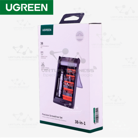 UGREEN 38-IN-1 ALUMINUM ALLOY SCREWDRIVER SET 80459 CM372 – KIT DE DESTORNILLADORES DE PRECISIÓN MULTIFUNCIONAL