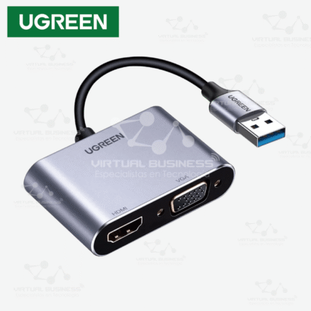 CONVERTIDOR UGREEN USB 3.0 A HDMI + VGA (CM449)