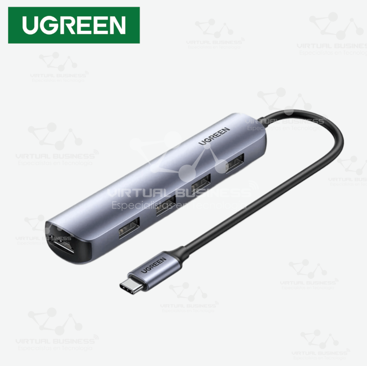 HUB UGREEN USB-C A 4×USB 3.0 + HDMI CM417 20197 - Imagen 2