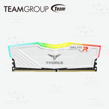 MEMORIA RAM TEAMGROUP T-FORCE DELTA RGB 8GB DDR4 3200MHZ BLANCO