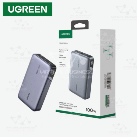 POWER BANK UGREEN 20000MAH 100W CARGA SUPER RÁPIDA PORTÁTIL PB720