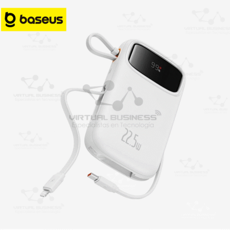 POWER BANK BASEUS QPOW2 10000MAH 22.5W CON CABLE DUAL Y PANTALLA DIGITAL – PPQD3-10