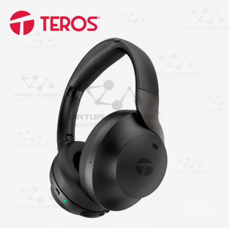 AUDÍFONO ANC INALÁMBRICO BLUETOOTH TEROS TE-8033N CON MICRÓFONO-BLACK
